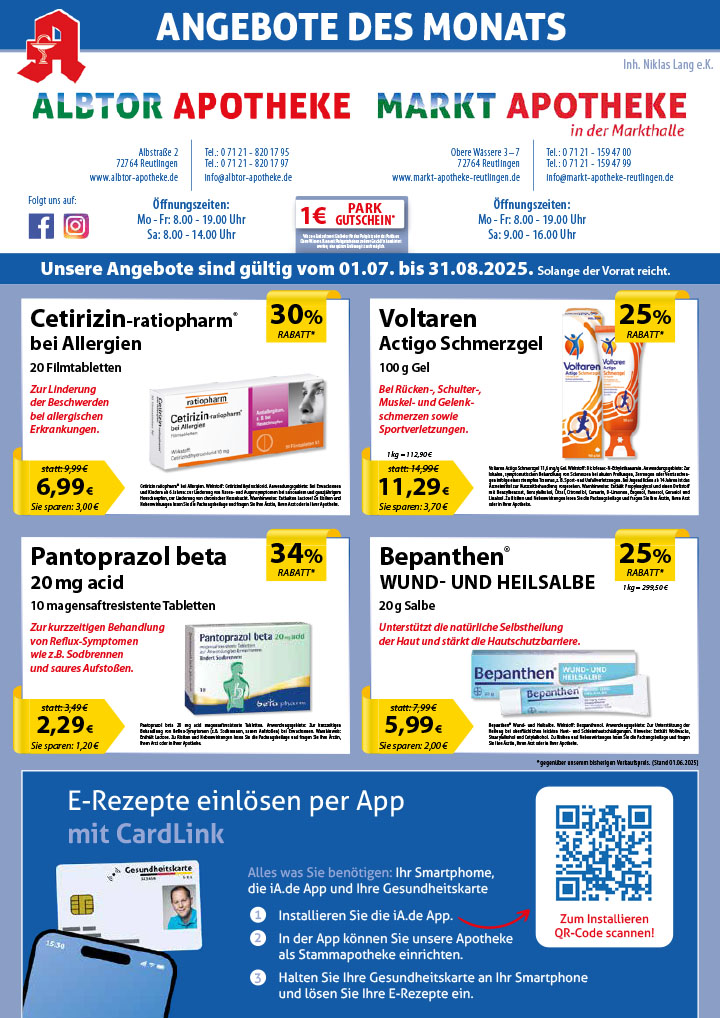 Angebotsflyer Seite 1