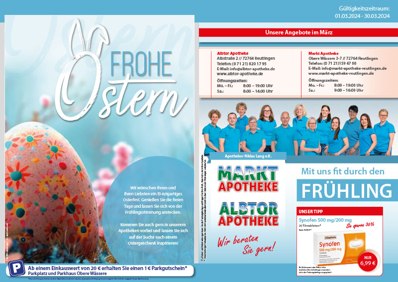 Angebotsflyer Seite 1